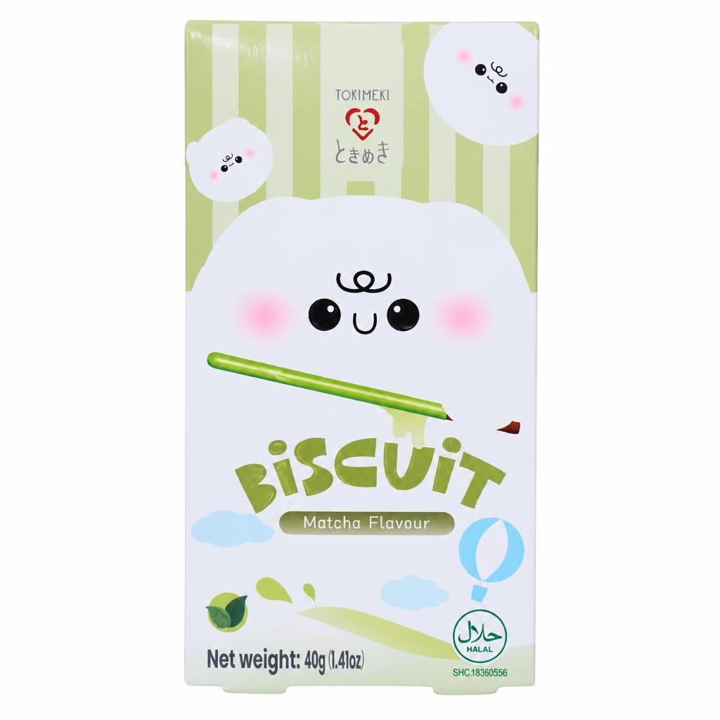 Tokimeki Biscuit Stick Matcha Green Tea Flavour 40g