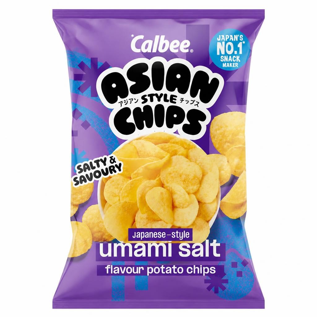 Calbee Asian Style Chips Umami Salt Flavour Potato Chips 130g