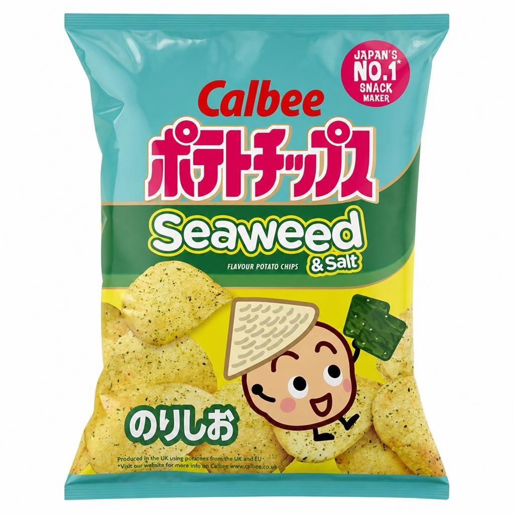 Calbee Seaweed & Salt Flavour Potato Chips 130g
