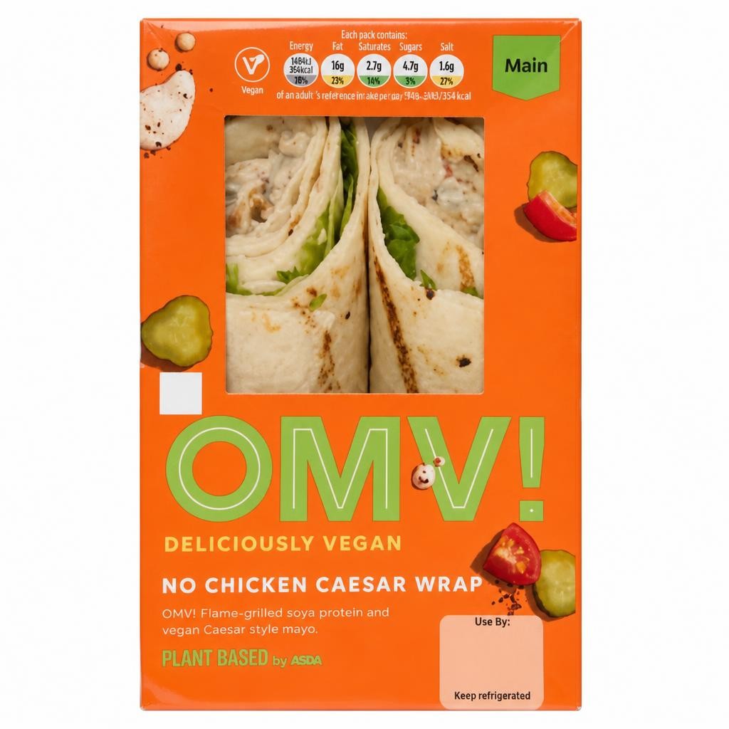 OMV! Deliciously Vegan Plant Based by  OMV! No Chicken Caesar Wrap