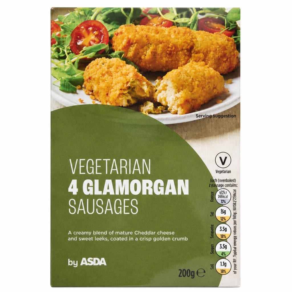 ASDA 4 Vegetarian Glamorgan Sausages 200g