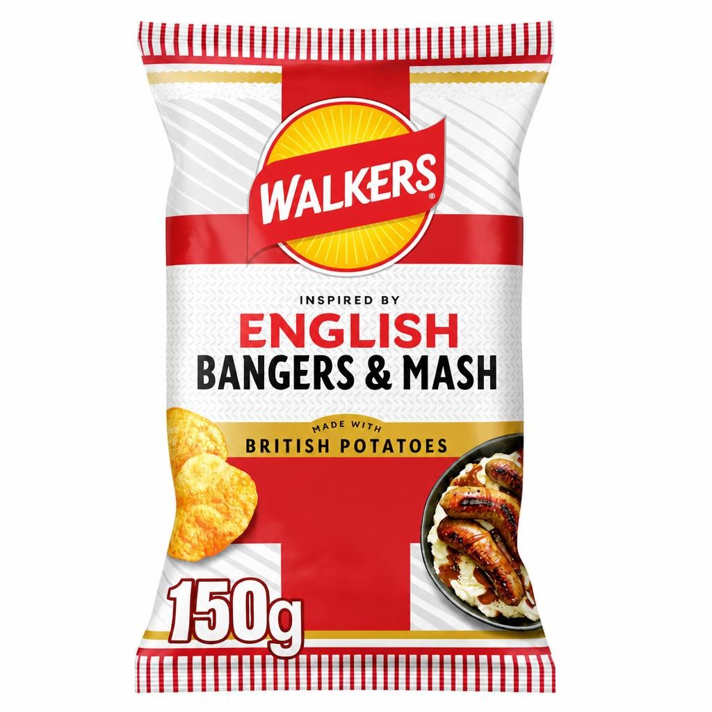 Walkers English Bangers & Mash Crisps 150g