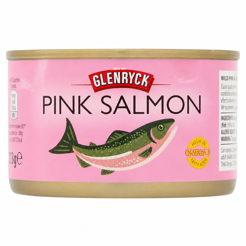 GLENRYCK PINK SALMON 213G