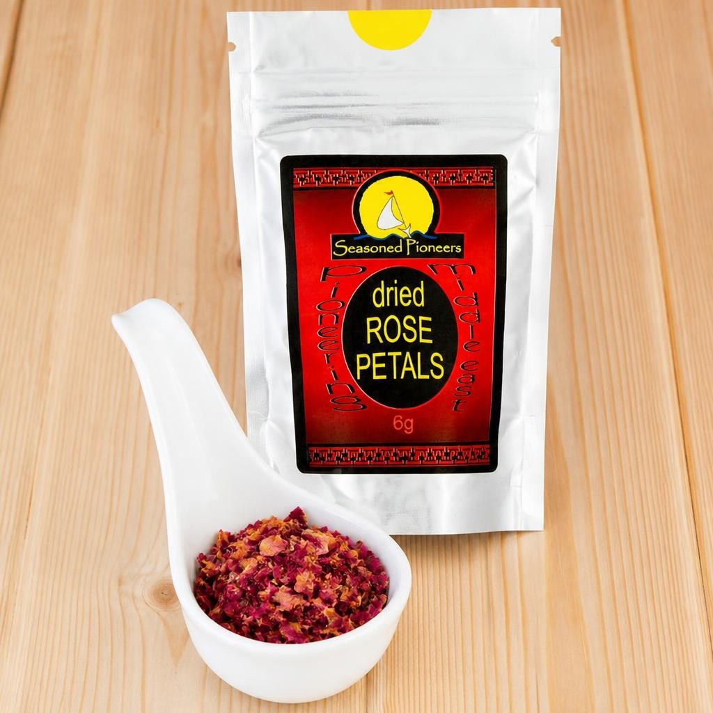 Seasoned Pioneers Edible Dried Rose Petals Packet 6g