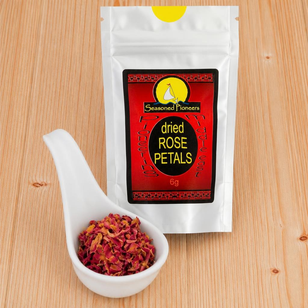 Seasoned Pioneers Edible Dried Rose Petals Packet 6g