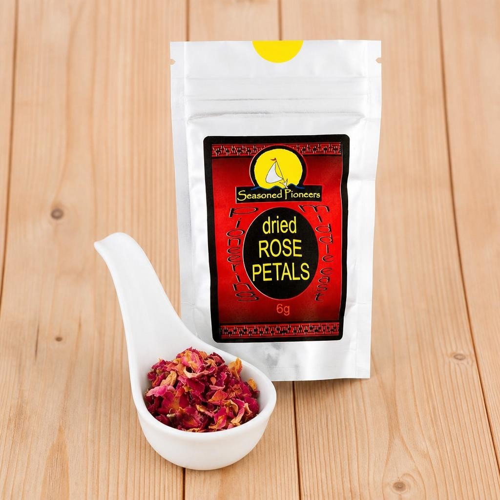 Seasoned Pioneers Edible Dried Rose Petals Packet 6g