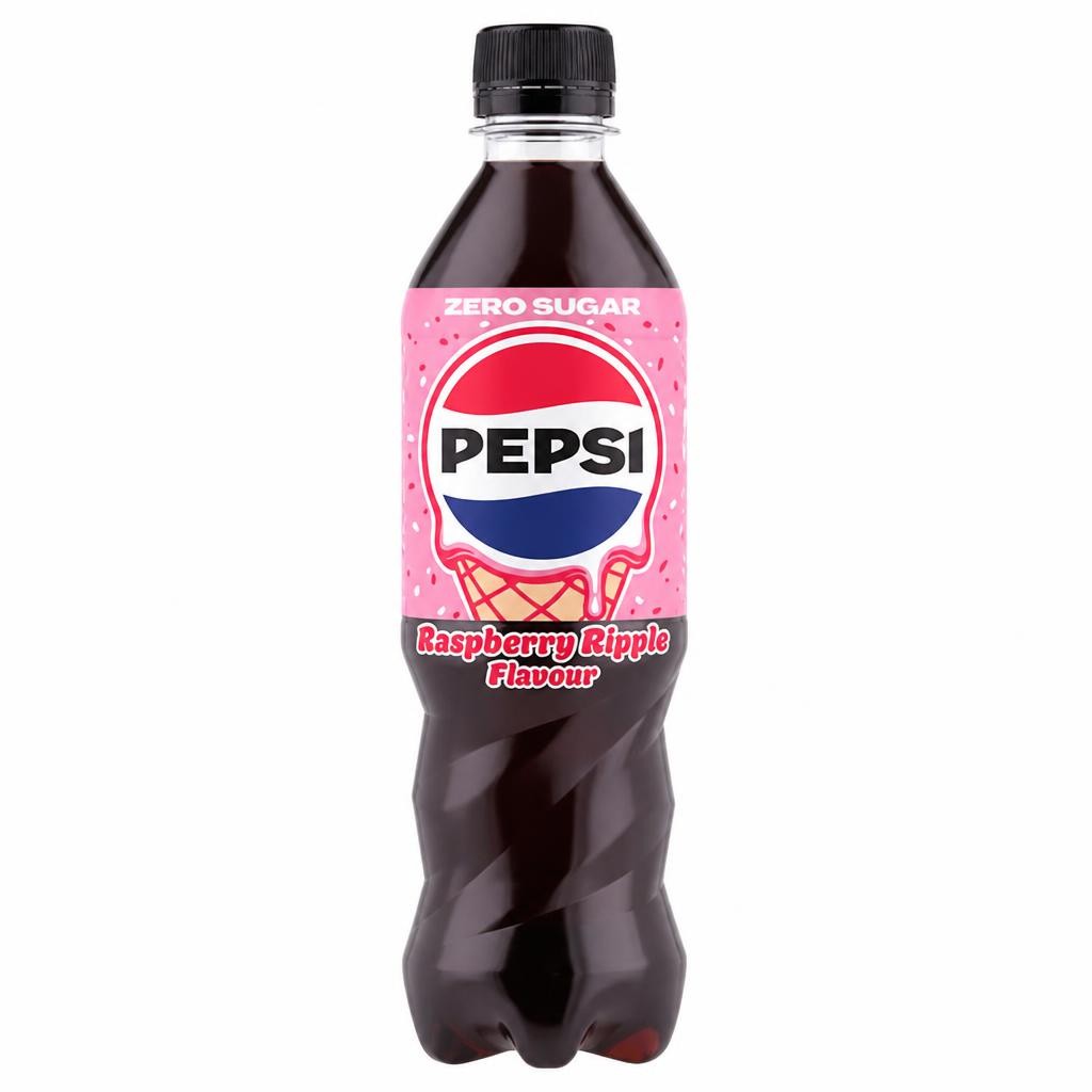 PEPSI Zero sugar Raspberry Ripple Flavour soft drink 500ML