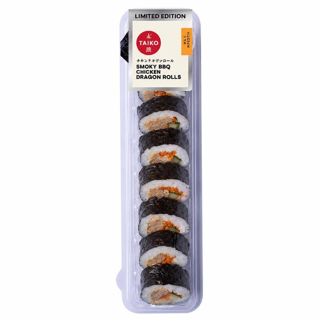 Taiko Limited Edition Smoky BBQ Chicken Dragon Rolls