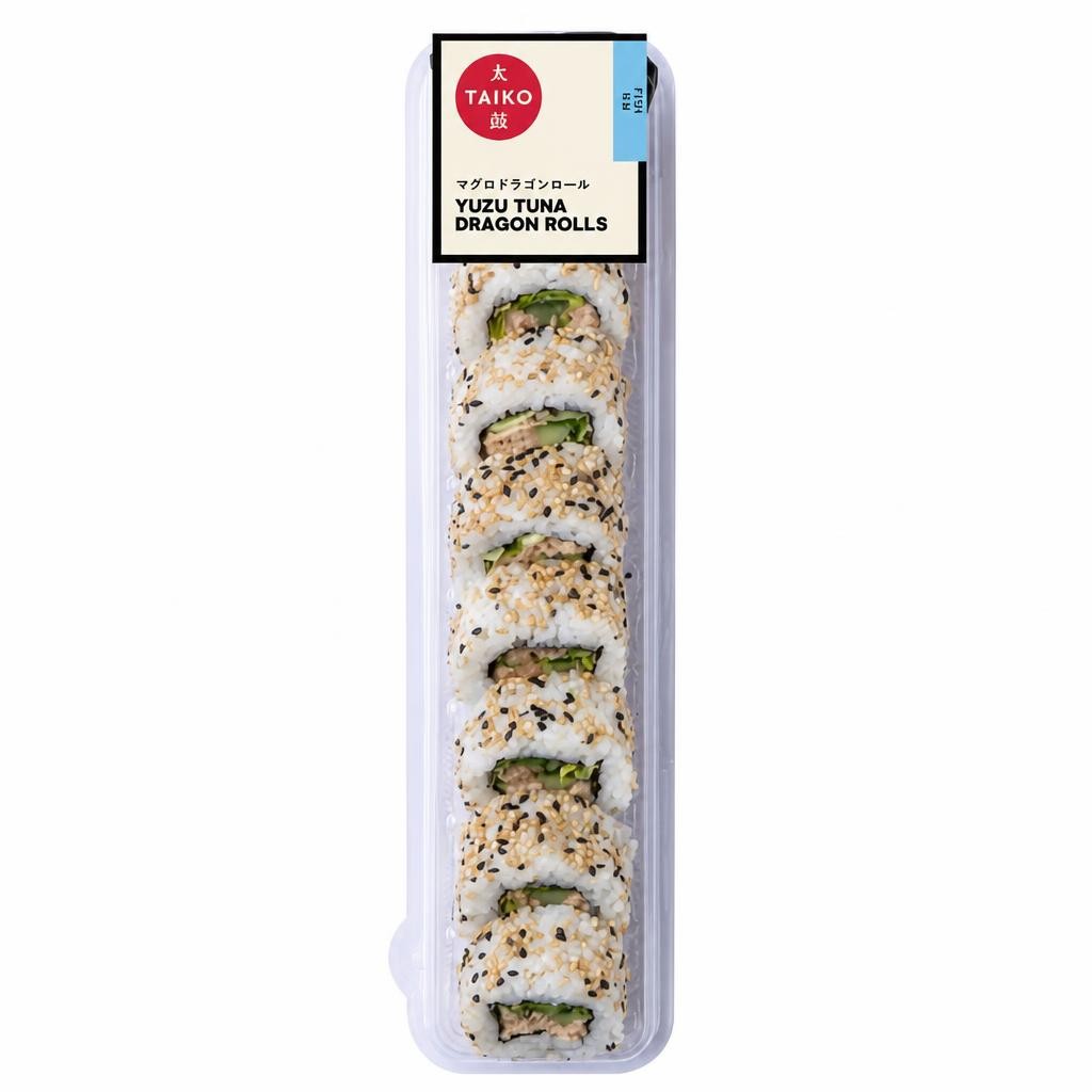 Taiko Yuzu Tuna Dragon Rolls