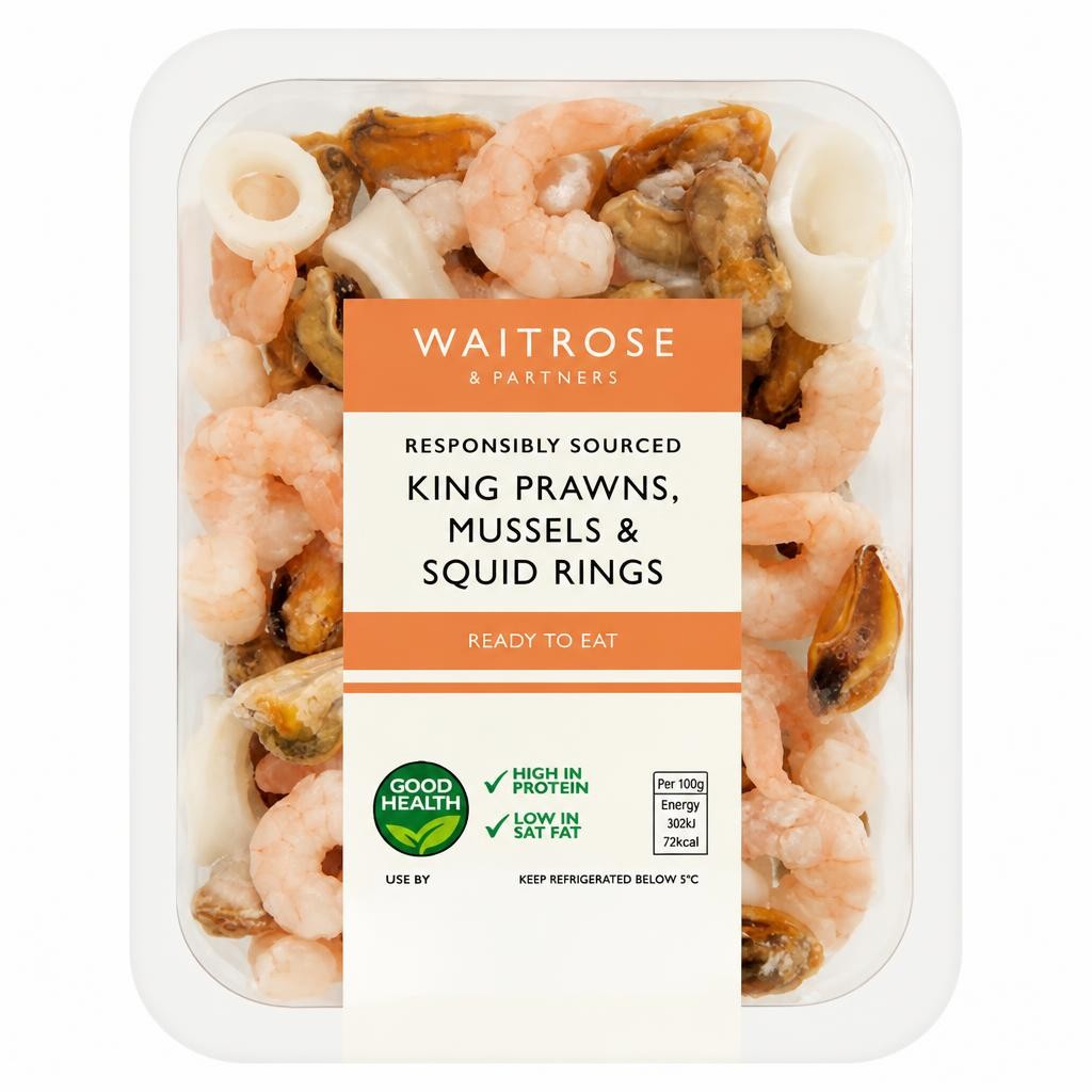 Waitrose King Prawns, Mussels & Squid Rings