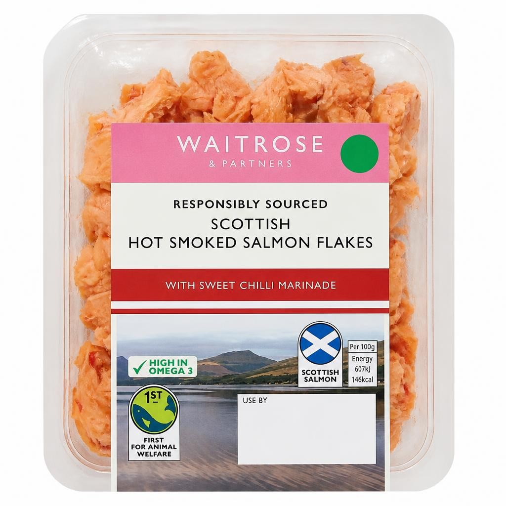 Waitrose Hot Smoked Salmon Flakes with Chilli