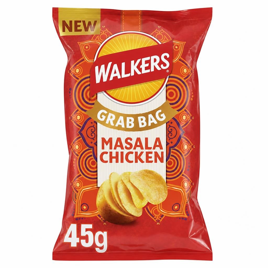 Walkers 45g Masala Chicken Flavour Grab Bag Crisps