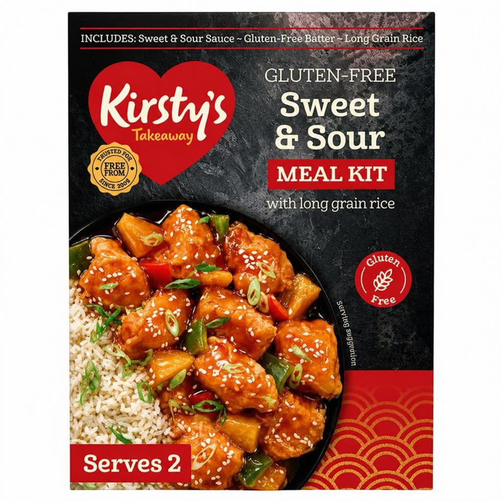 Kirsty's Takeaway 300g Sweet & Sour with Long Grain Rice Meal Kit