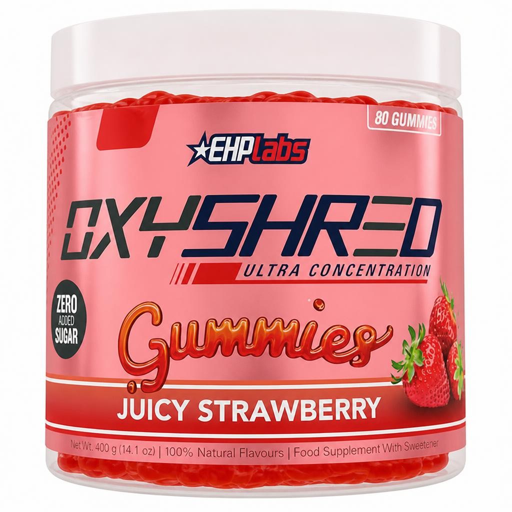 EHP Labs 400g Oxyshred Juicy Strawberry Gummies