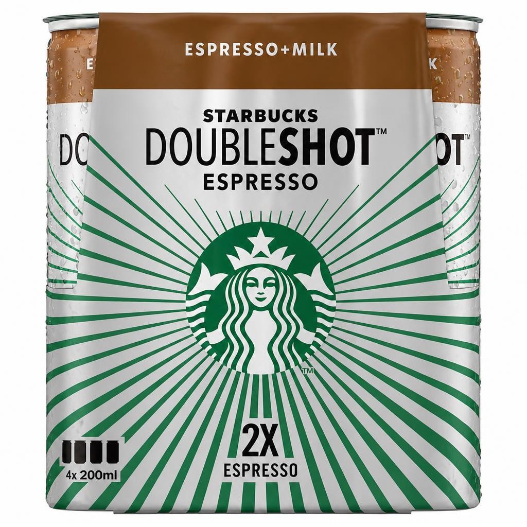 Starbucks Doubleshot Espresso Iced Coffee 4 x 200ml