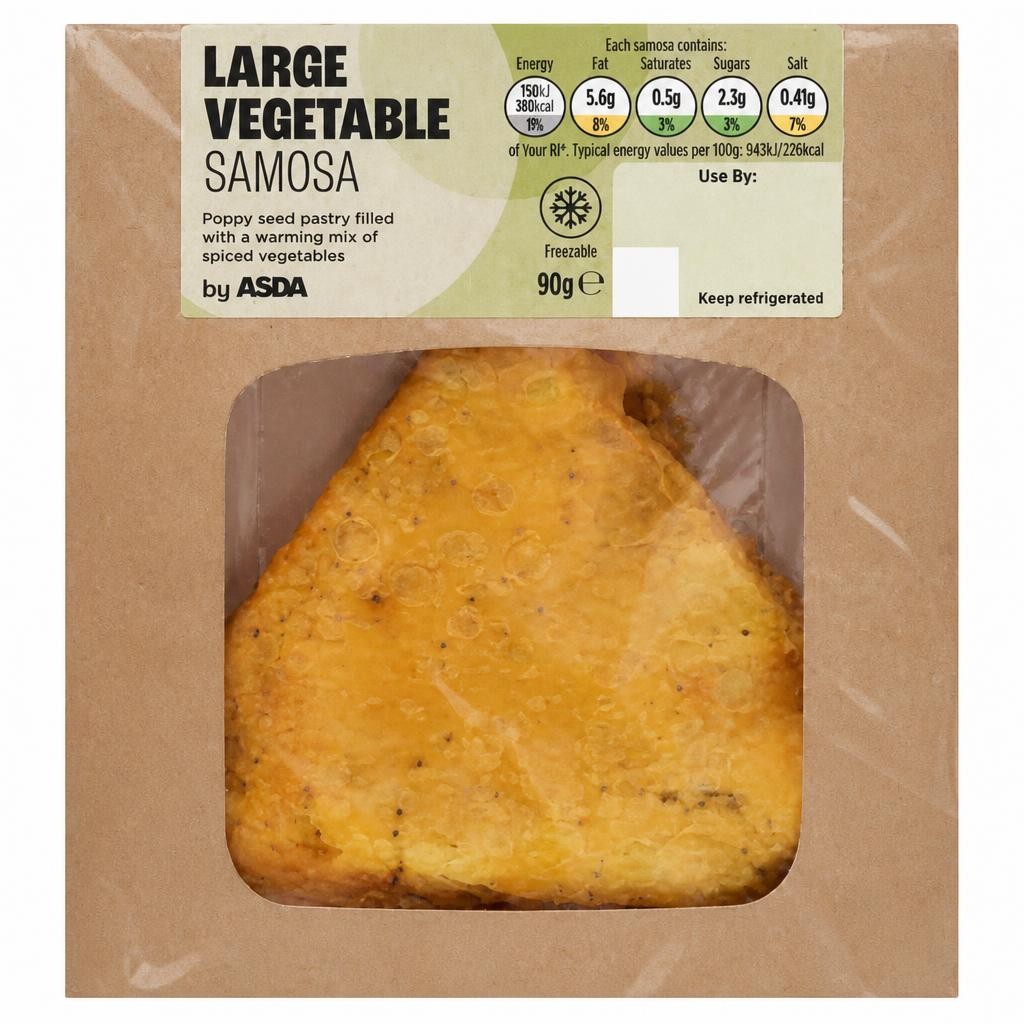 ASDA Large Vegetable Samosa 90g