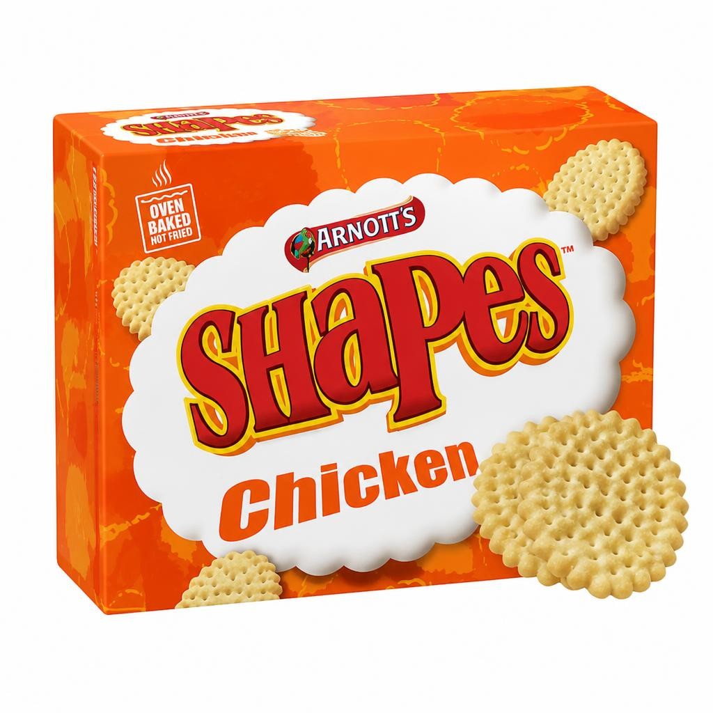 Arnott's Shapes Chicken Snack Crackers 175g