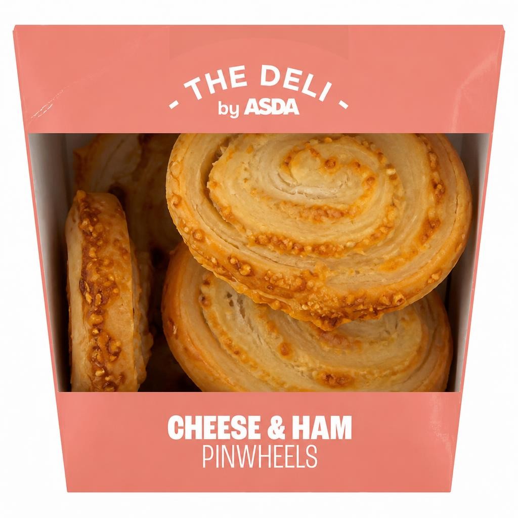 The Deli by ASDA Cheese & Ham Pinwheels 88g (8 x 11g)