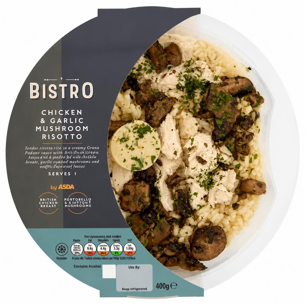 Bistro by ASDA Chicken & Garlic Mushroom Risotto 400g