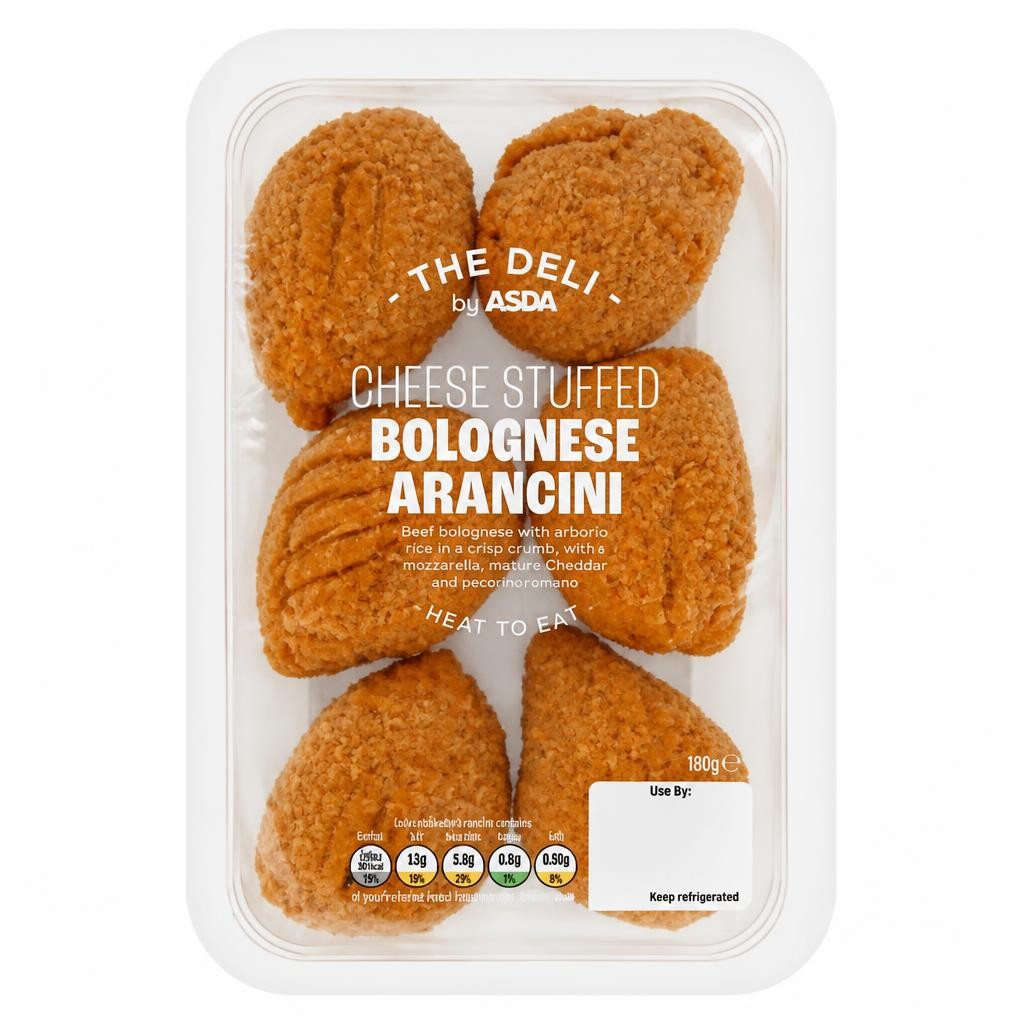 The Deli by ASDA Cheese Stuffed Bolognese Arancini 180g