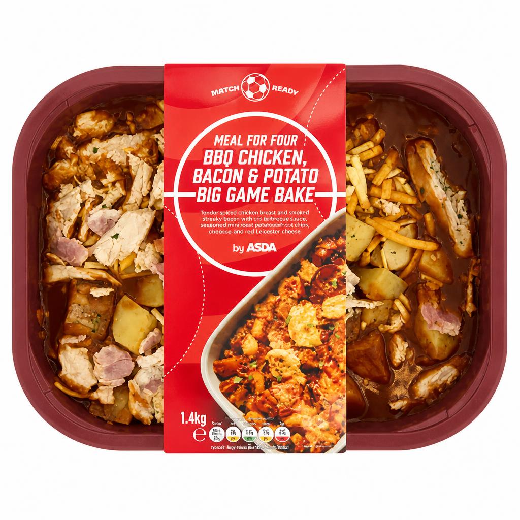 ASDA Big Game Bake BBQ Chicken, Bacon & Potato 1.4kg