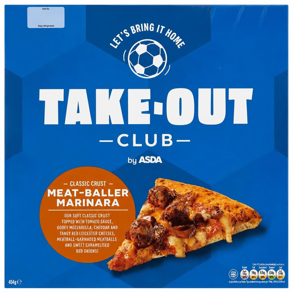 Take-Out Club by ASDA Classic Crust Meat-Baller Marinara 485g