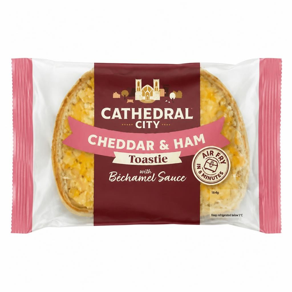 Cathedral City Cheddar & Ham Toastie with Bechamel Sauce 146g