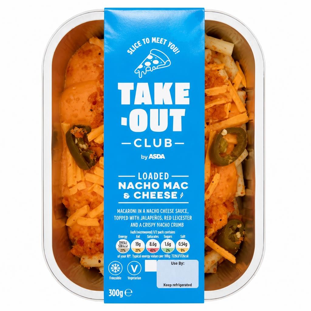 Take-Out Club by ASDA Loaded Nacho Mac & Cheese 300g