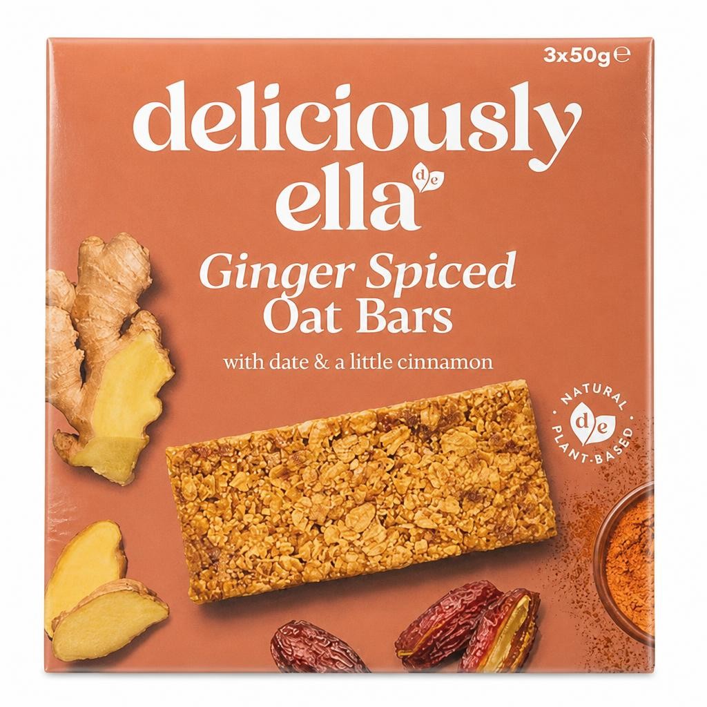 Deliciously Ella Ginger Spiced Oat Bars