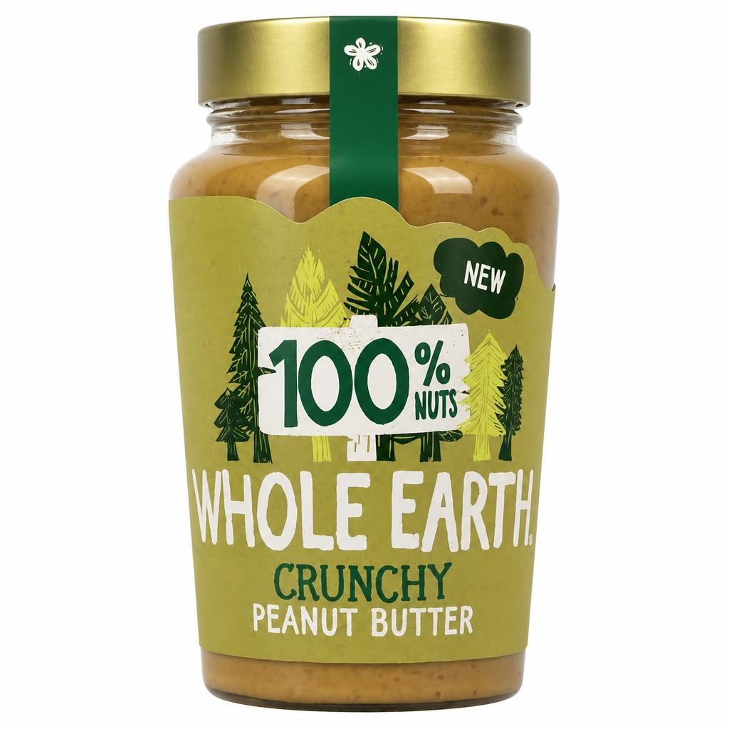 Whole Earth 100% Peanut Butter Crunchy