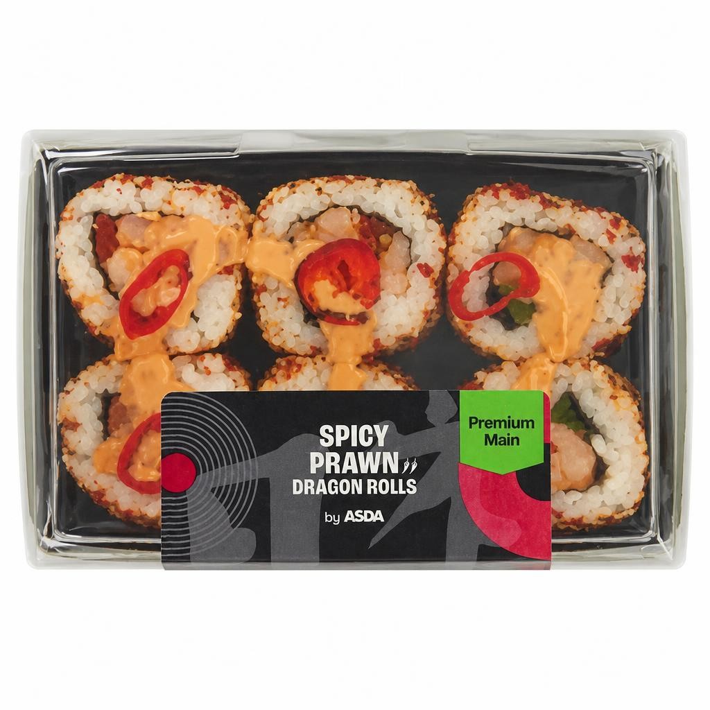 ASDA Spicy Prawn Dragon Rolls