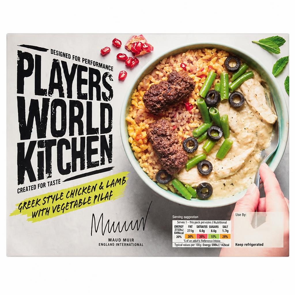 Players World Kitchen Greek Style Chicken and Lamb with Vegetable Pilaf 400g