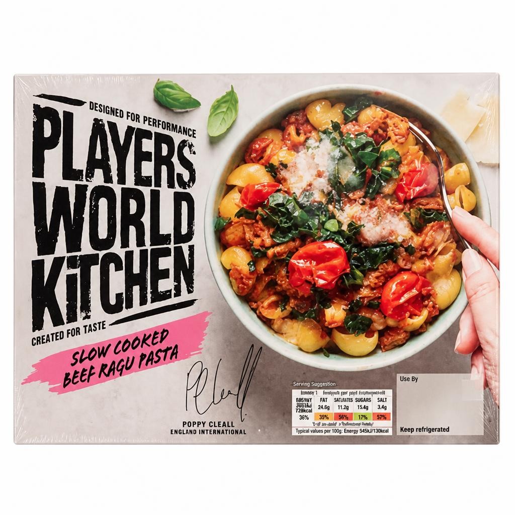 Players World Kitchen Slow Cooked Beef Ragu Pasta 400g