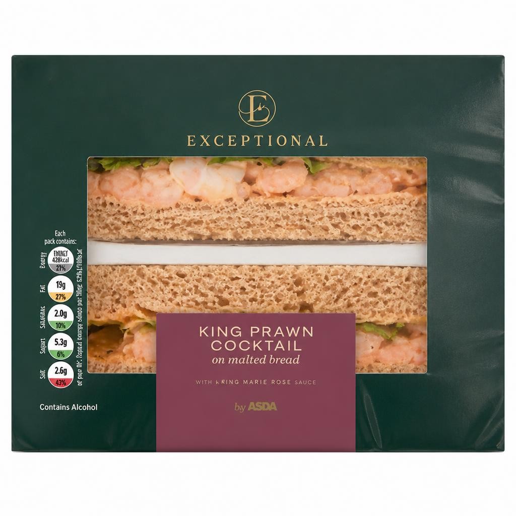 Exceptional by ASDA King Prawn Cocktail on Malted Bread