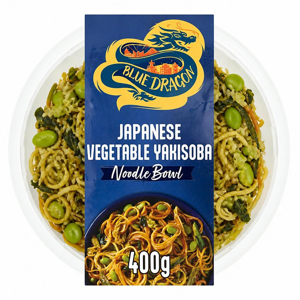 Blue Dragon Japanese Vegetable Yakisoba Noodle Bowl 400g