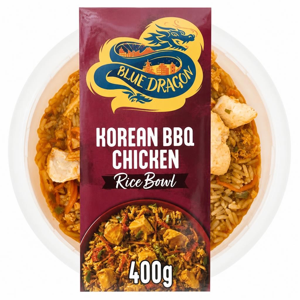 Blue Dragon Korean BBQ Chicken Rice Bowl 400g