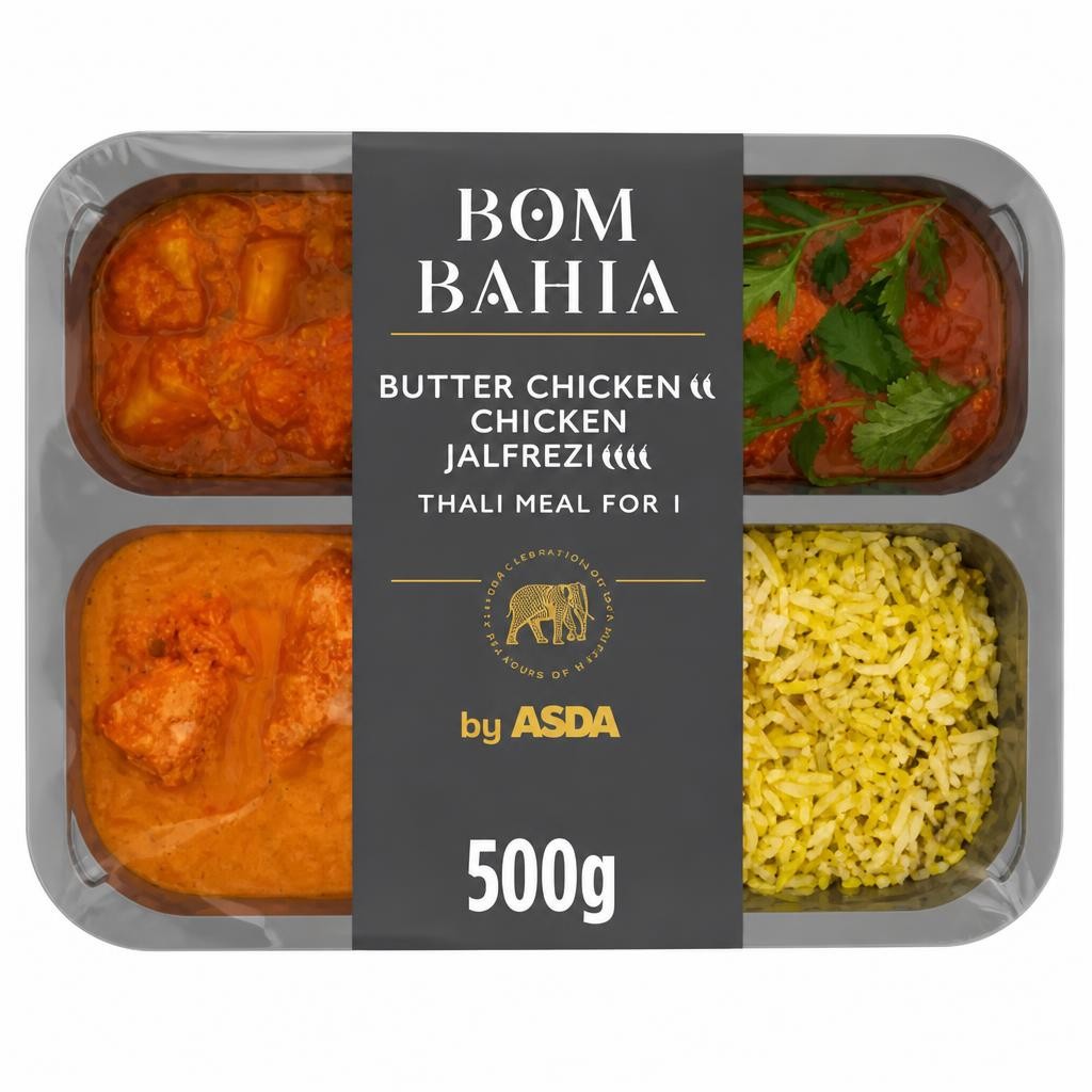 Bom Bahia by ASDA Bom Bahia by  Butter Chicken, Chicken Jalfrezi 500g