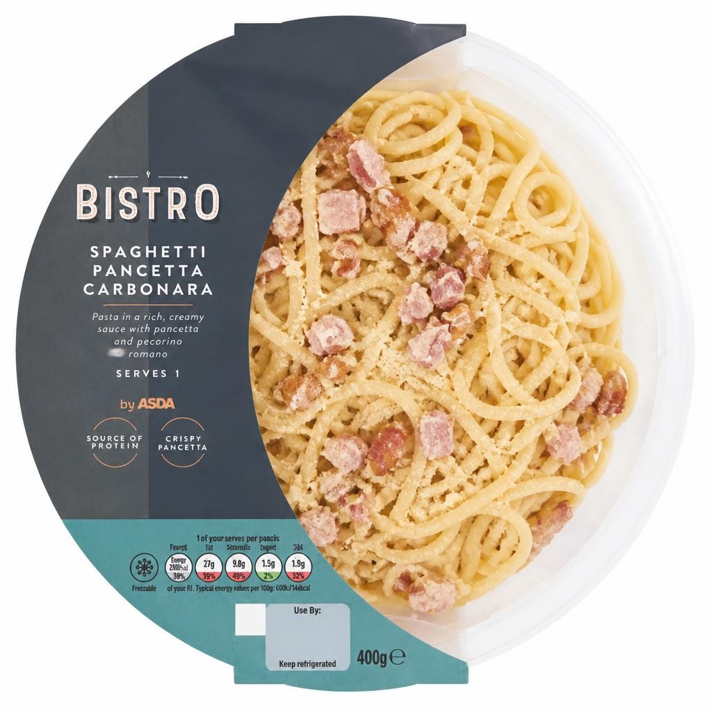 Bistro by ASDA Spaghetti Pancetta Carbonara 400g