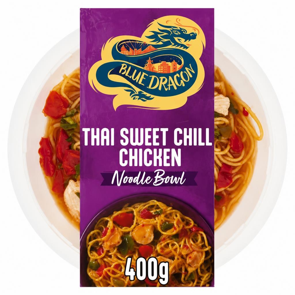 Blue Dragon Thai Sweet Chilli Chicken Noodle Bowl 400g