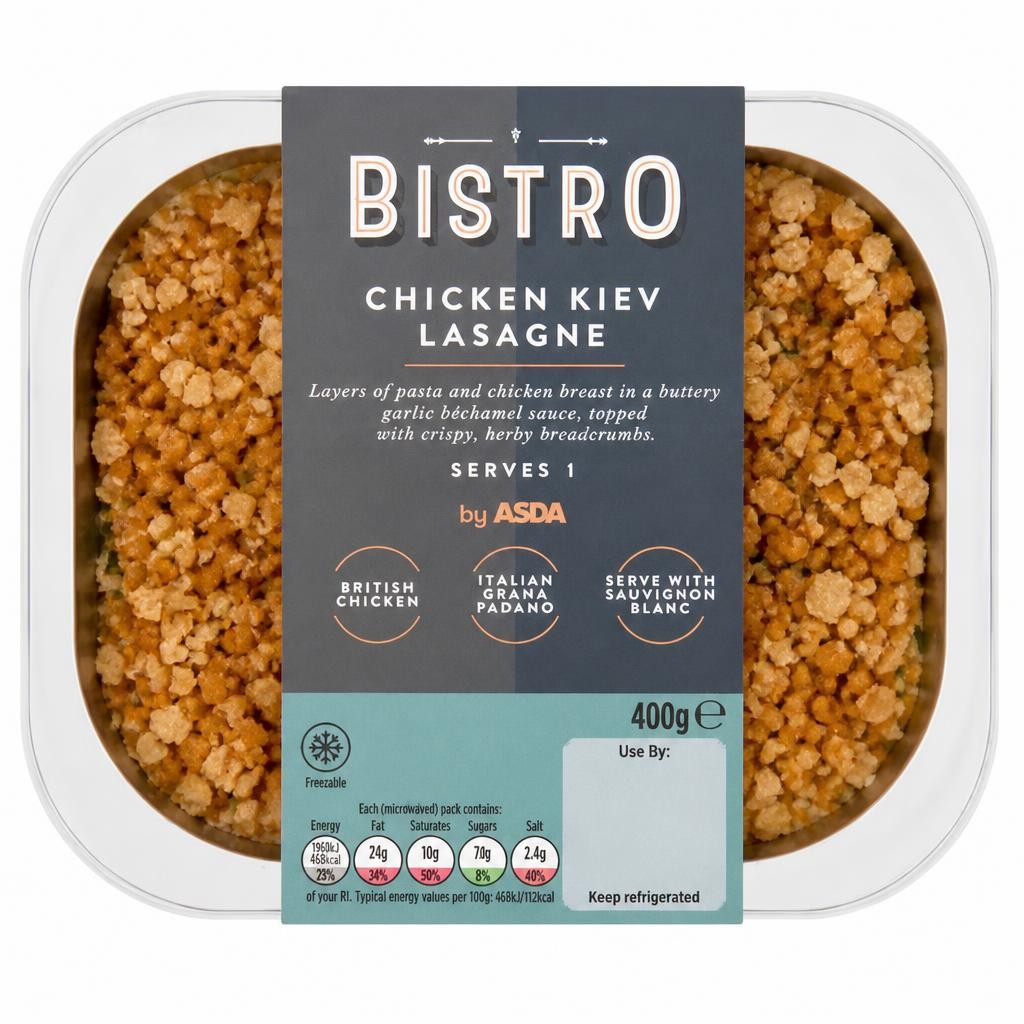 Bistro by ASDA Chicken Kiev Lasagne 400g