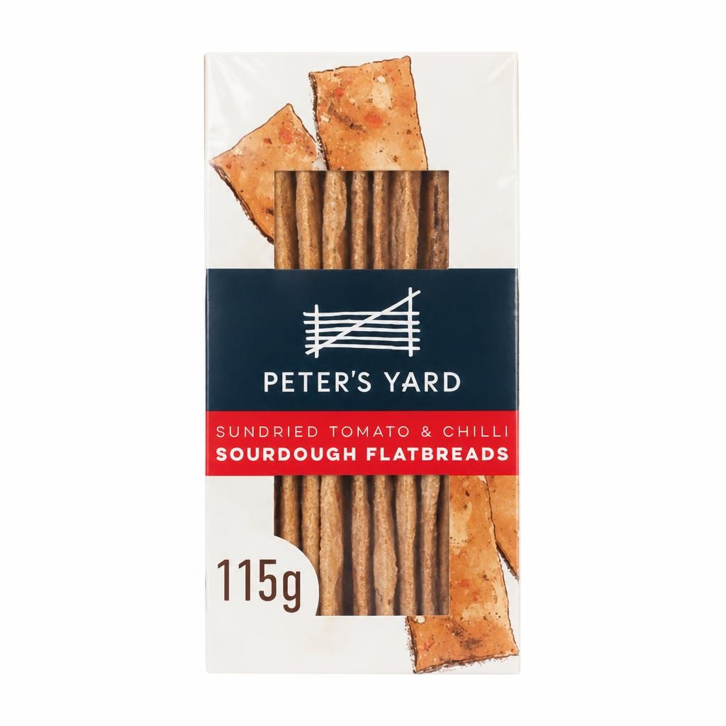 Peter's Yard Sundried Tomato & Chilli Sourdough Flatbreads