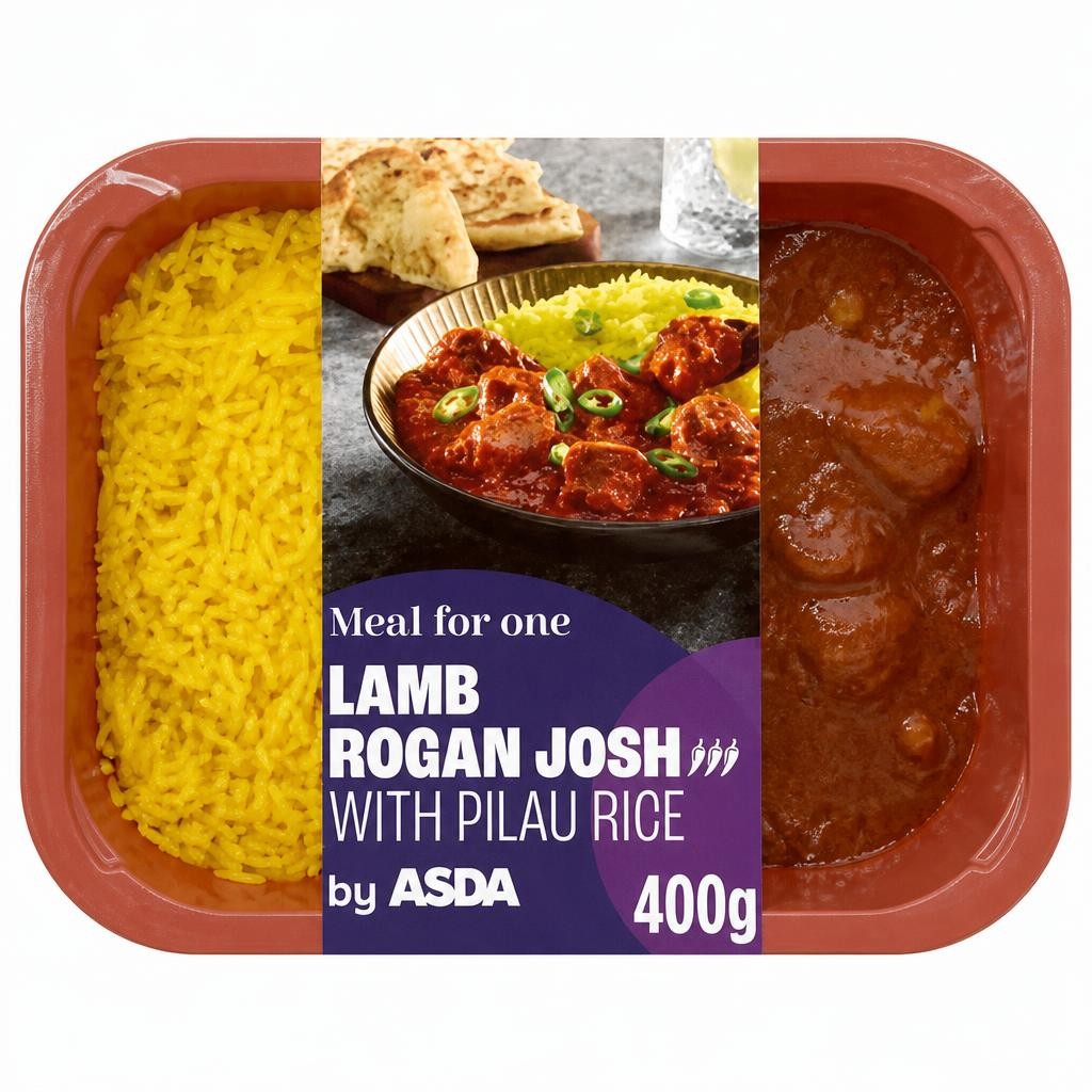 ASDA Meal for One Lamb Rogan Josh with Pilau Rice 400g