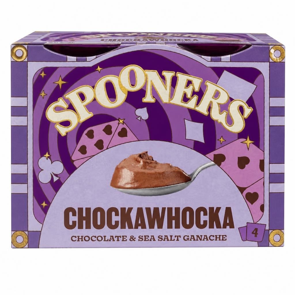Spooners Chockawhocka Chocolate Sea Salt Ganache 4x45g