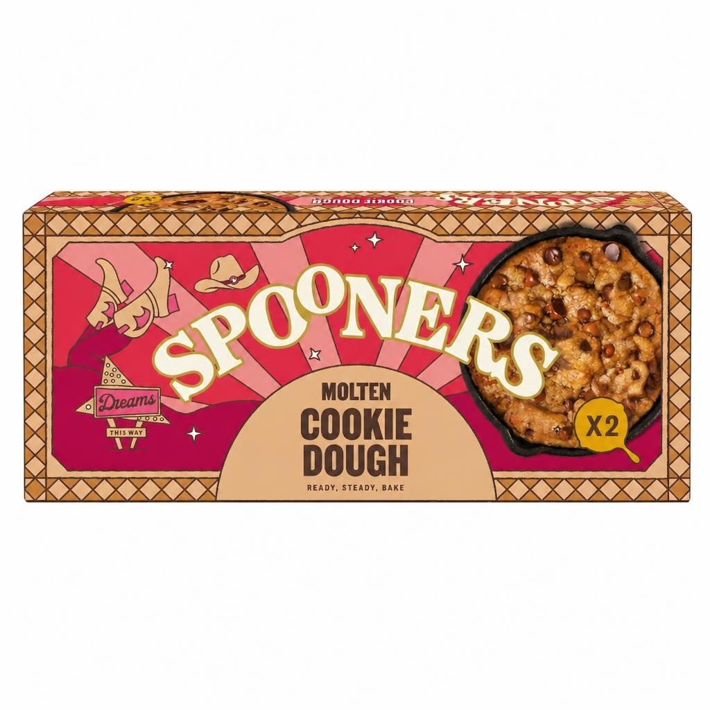 Spooners Molten Choc Chip Cookie Dough 2 x 80g
