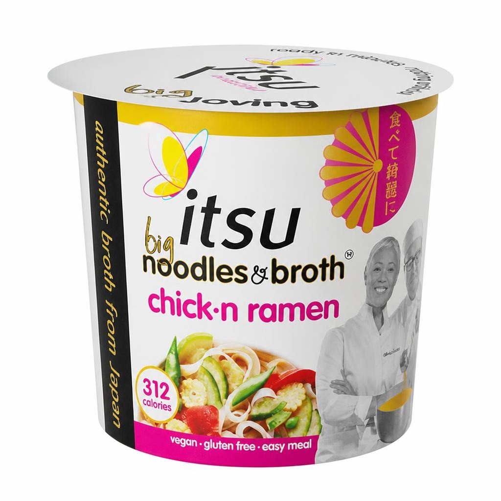 itsu BIG chickn ramen instant noodles & broth pot