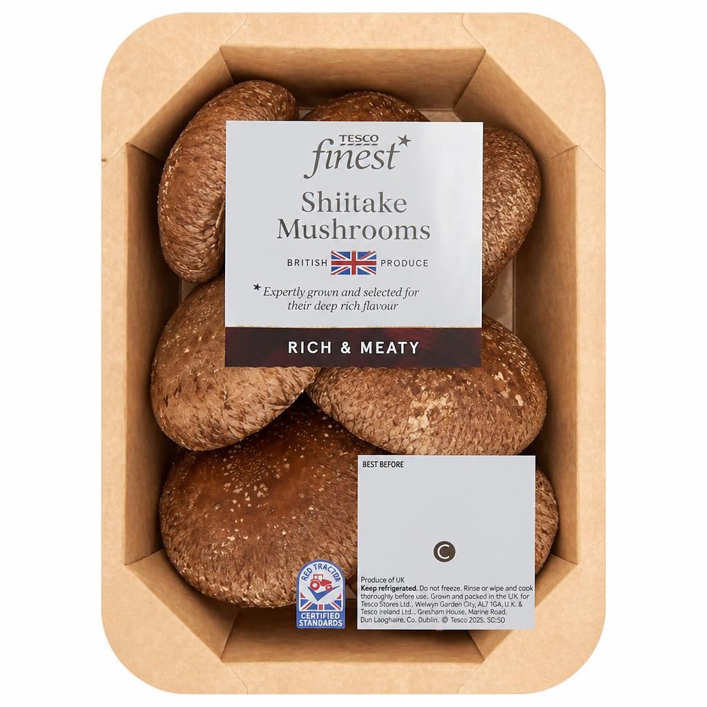 Tesco Finest Shiitake Mushrooms 125g