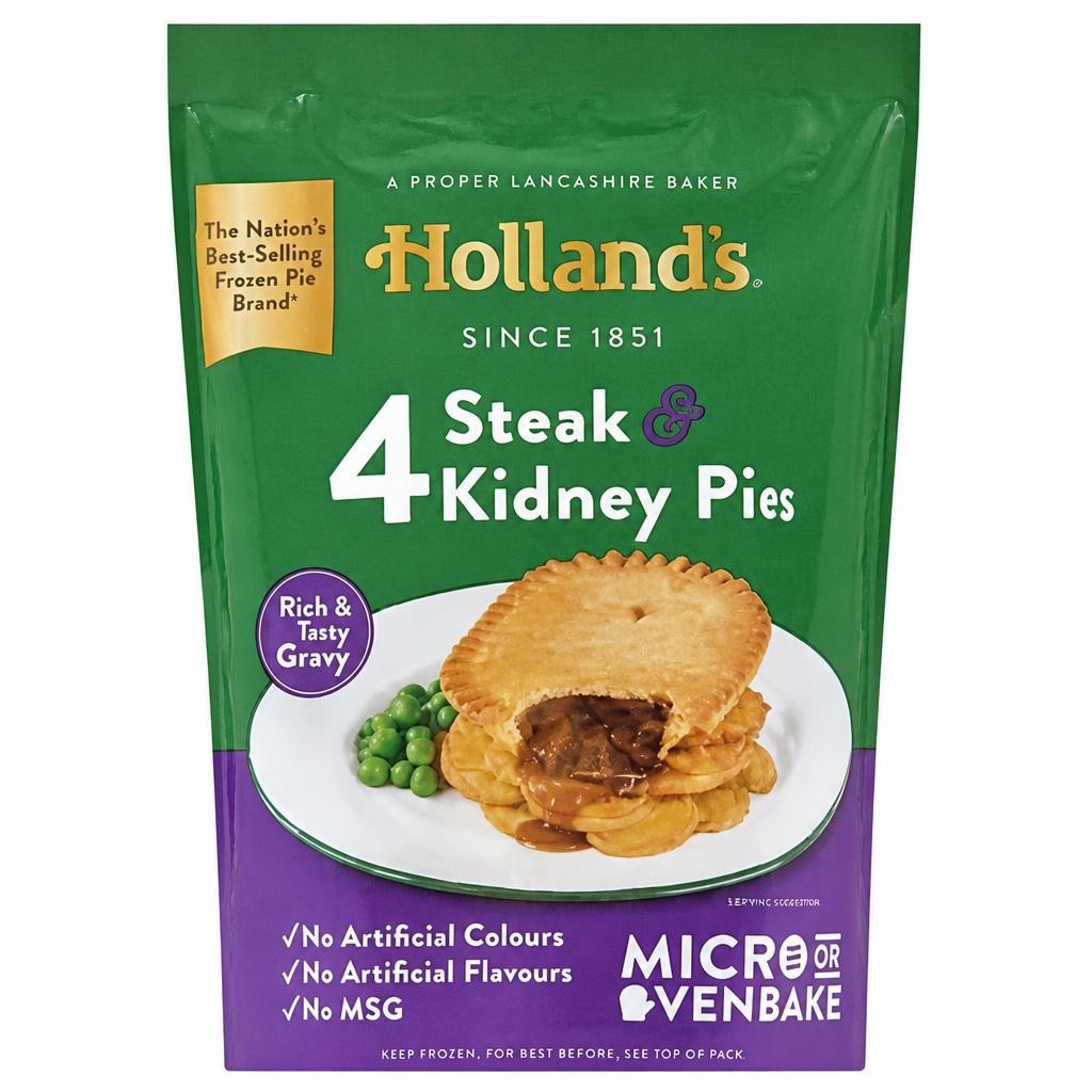 Holland's 4 Steak & Kidney Pies