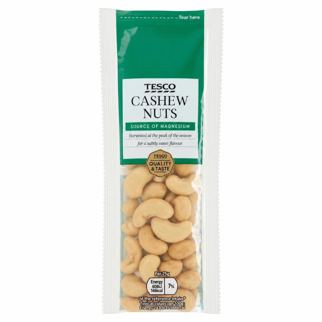 Tesco Cashew Nuts 25G