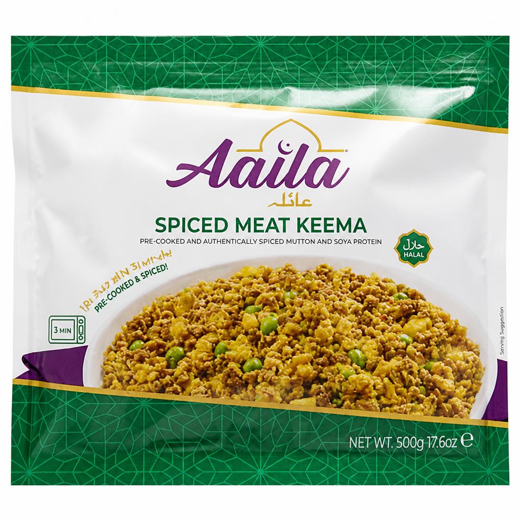Aaila Spiced Meat Keema 500g Pre-spiced and Pre-cooked