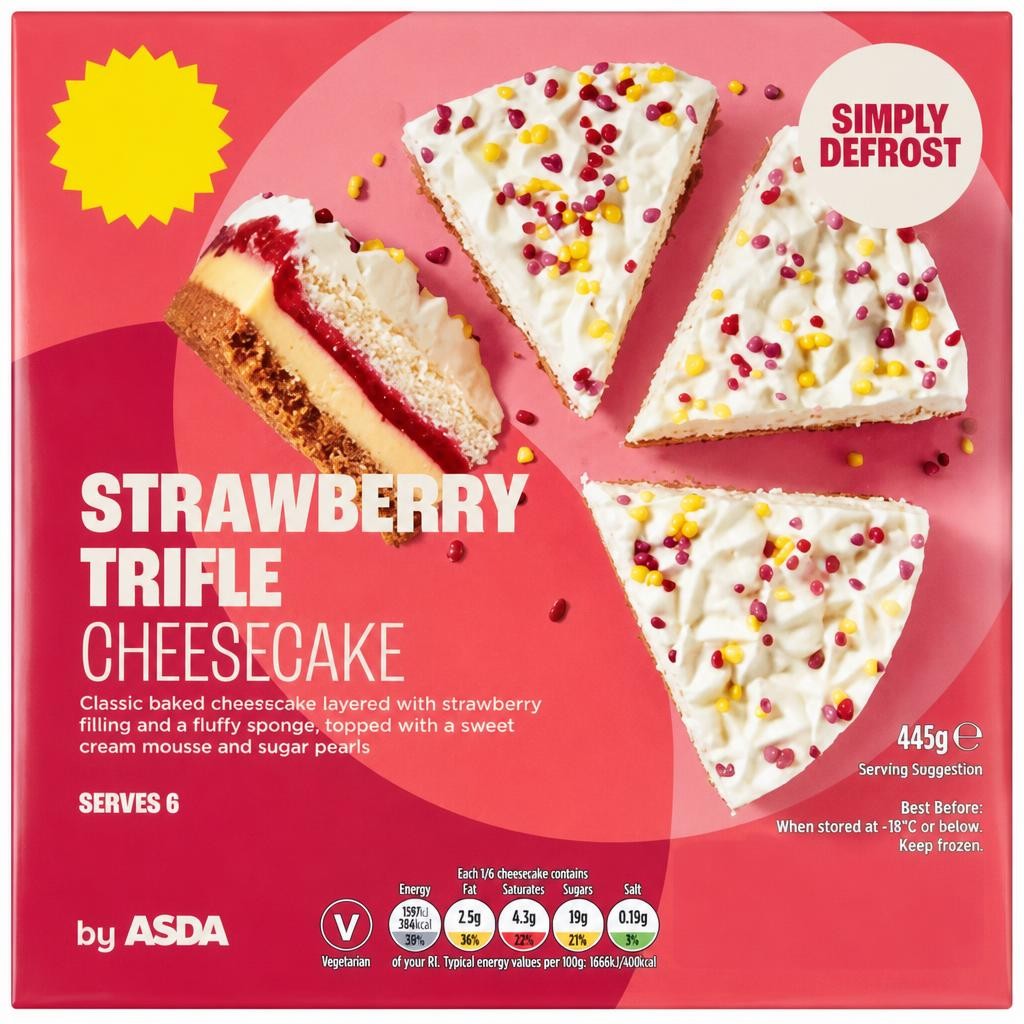 ASDA Strawberry Trifle Cheesecake 445g